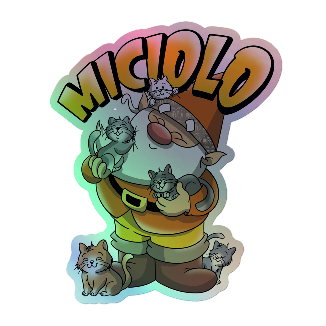 Adesivi olografici MICIOLO - Gufetto Brand 