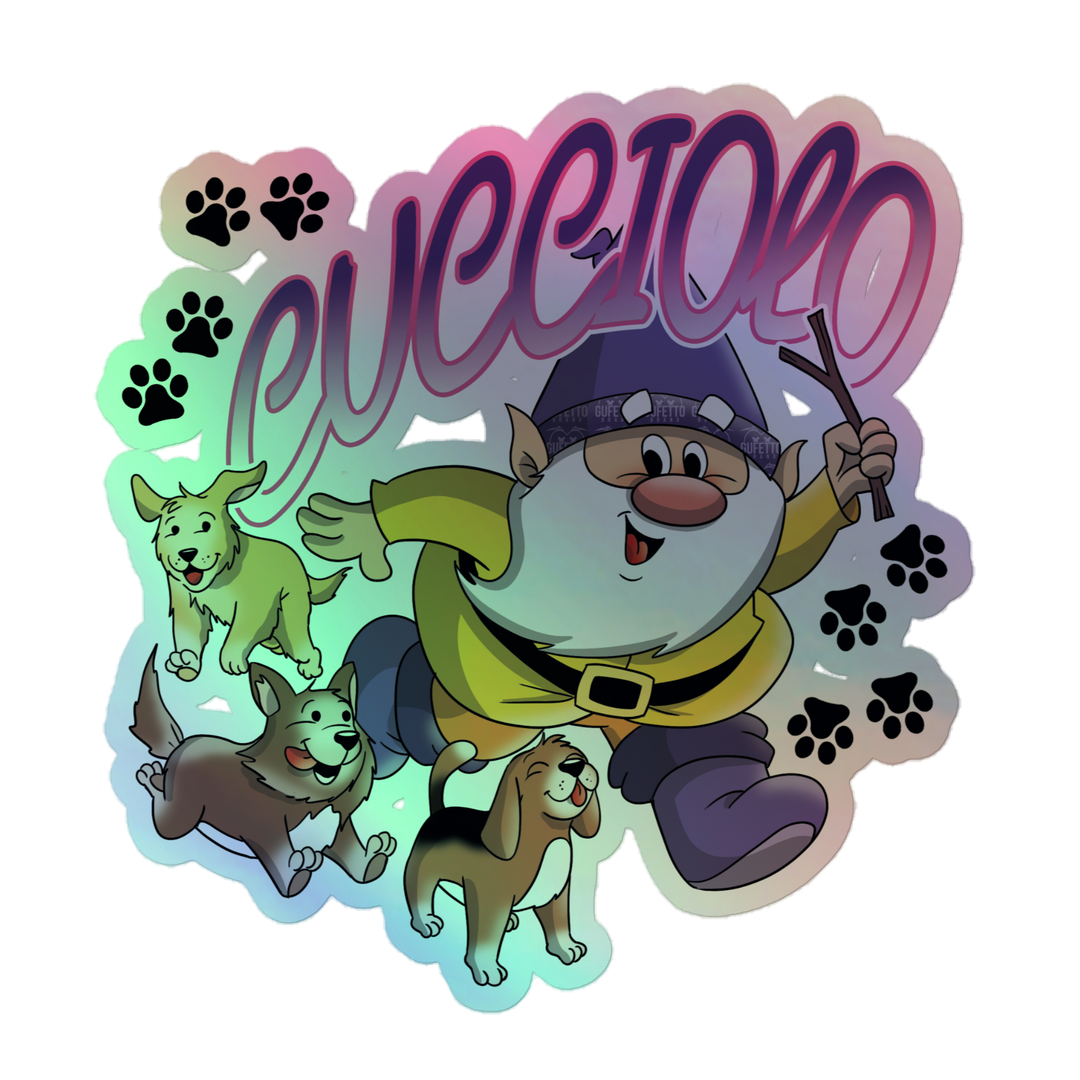 Adesivi olografici CUCCIOLO - Gufetto Brand 