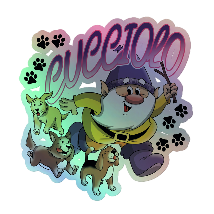 Adesivi olografici CUCCIOLO - Gufetto Brand 