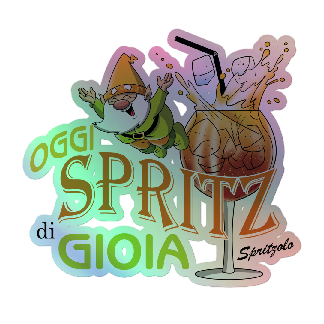 Adesivi olografici SPRITZ DI GIOIA - Gufetto Brand 