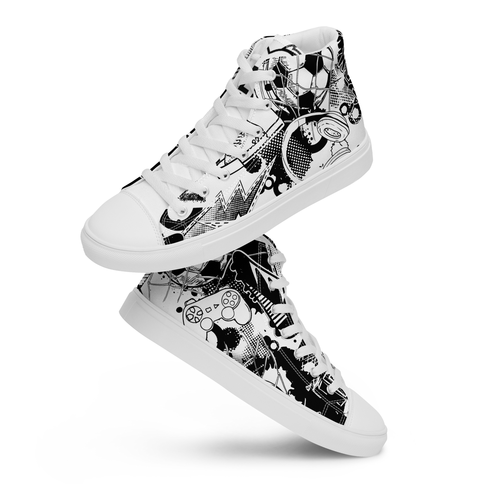 Sneakers alte in tela da uomo GOAL - Gufetto Brand 