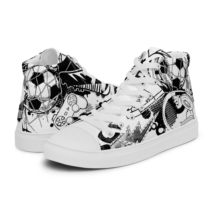 Sneakers alte in tela da uomo GOAL - Gufetto Brand 