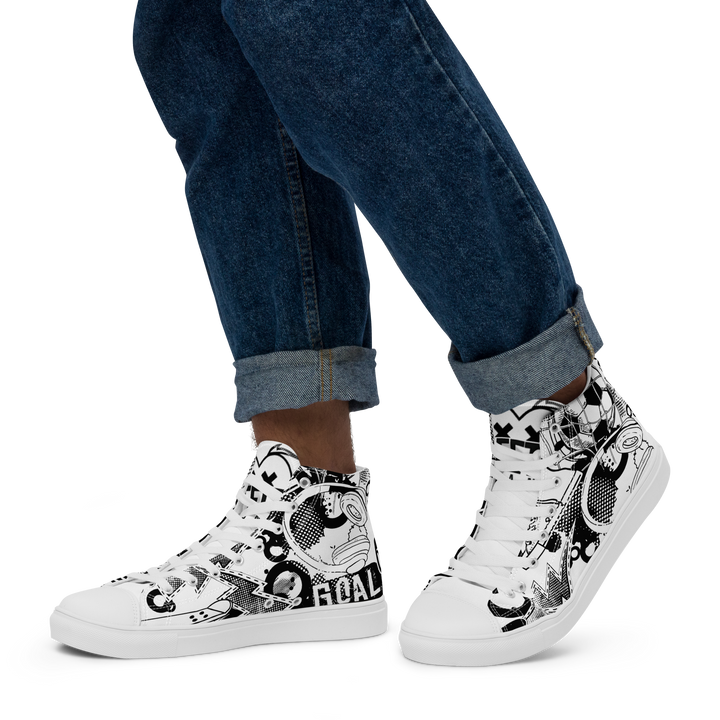 Sneakers alte in tela da uomo GOAL - Gufetto Brand 