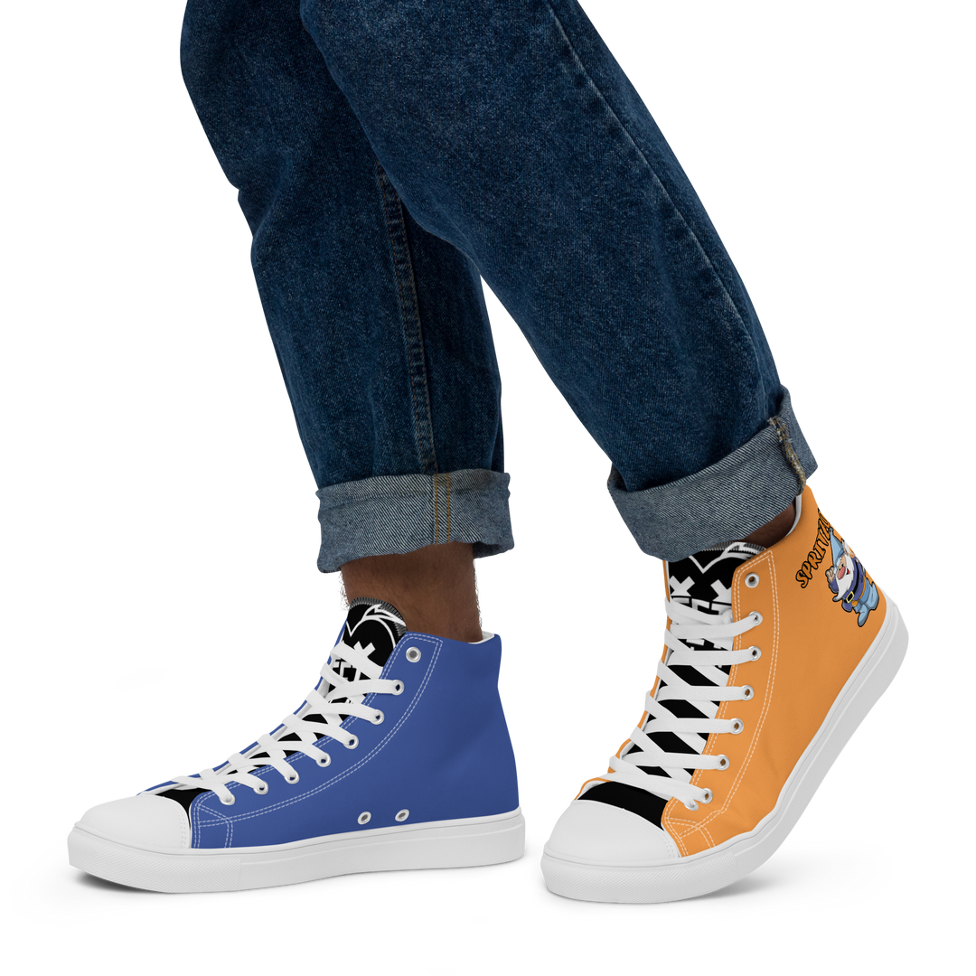 Sneakers alte in tela da uomo SPRITZOLO - Gufetto Brand 