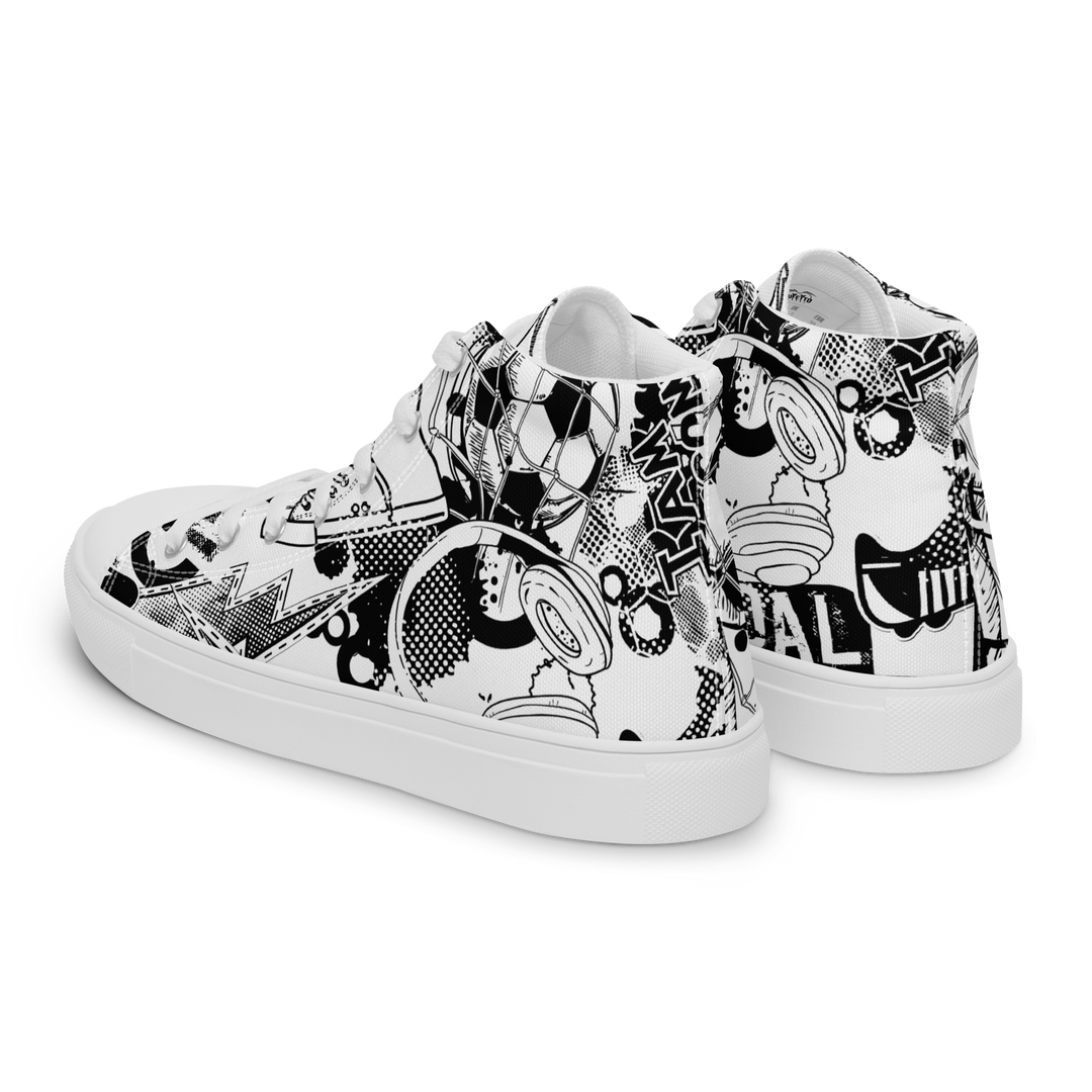 Sneakers alte in tela da uomo GOAL - Gufetto Brand 