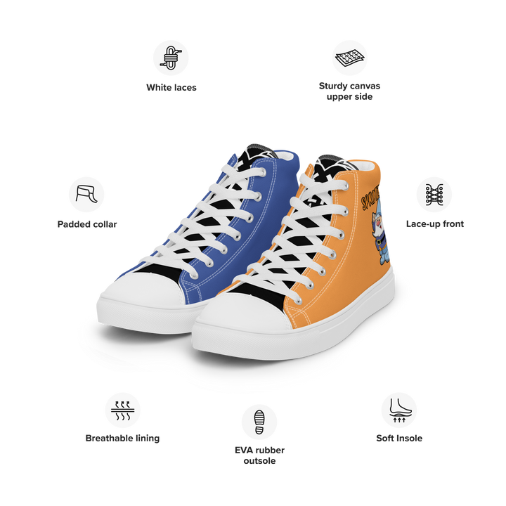 Sneakers alte in tela da uomo SPRITZOLO - Gufetto Brand 