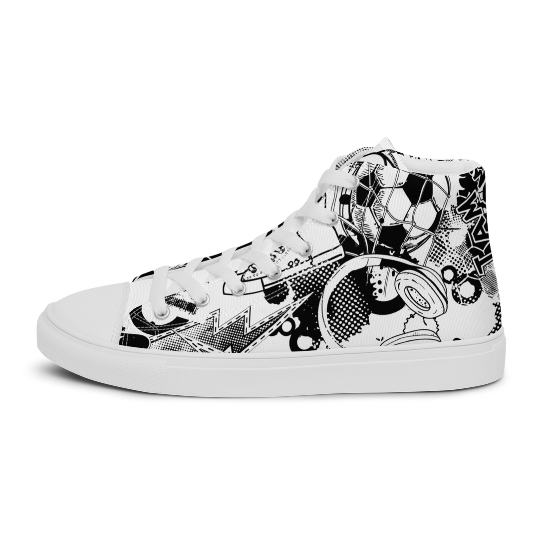 Sneakers alte in tela da uomo GOAL - Gufetto Brand 