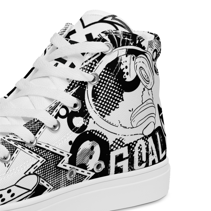 Sneakers alte in tela da uomo GOAL - Gufetto Brand 