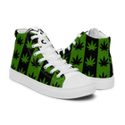 Sneakers alte in tela da uomo CANNABIS VERDI - Gufetto Brand 