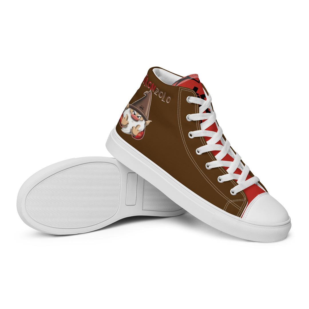 Sneakers alte in tela da uomo STRONZOLO - Gufetto Brand 