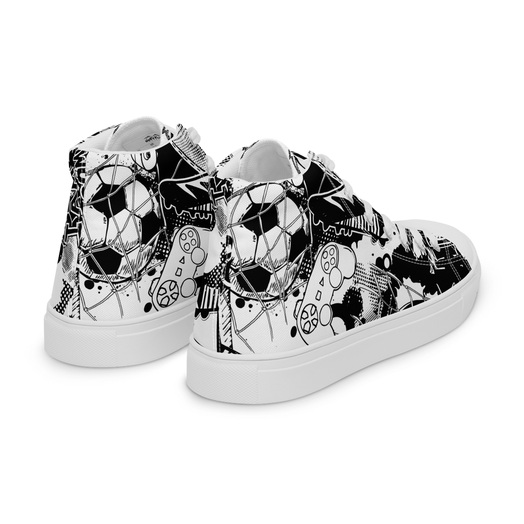 Sneakers alte in tela da uomo GOAL - Gufetto Brand 