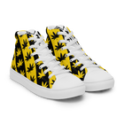 Sneakers alte in tela da uomo CANNABIS GIALLE - Gufetto Brand 