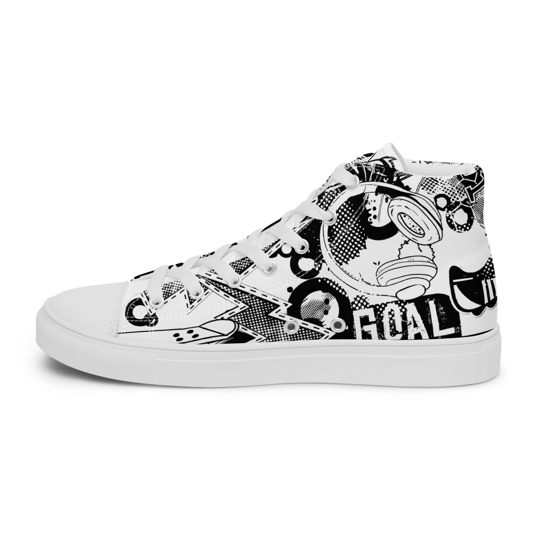 Sneakers alte in tela da uomo GOAL - Gufetto Brand 