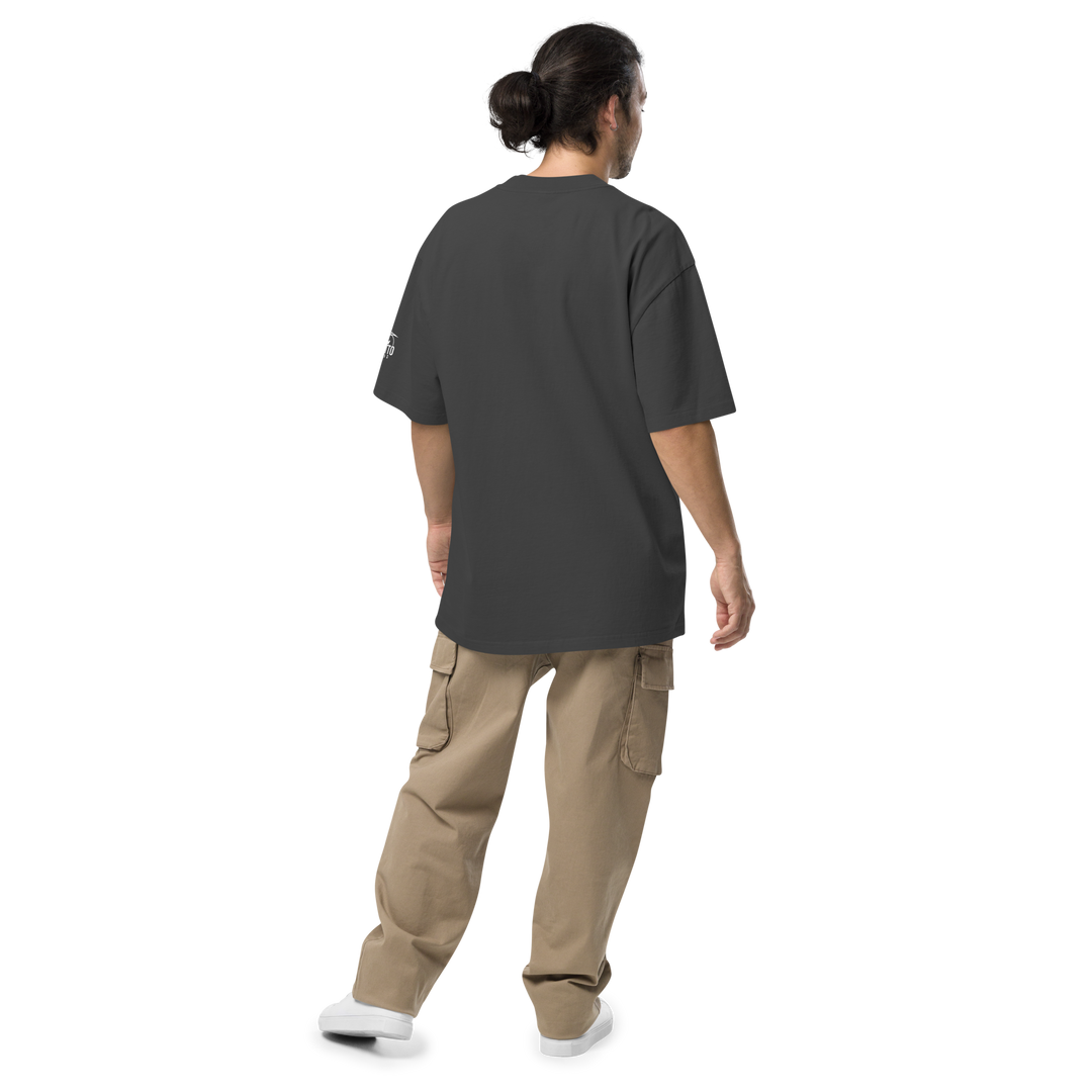 T-shirt sbiadita oversize DARKSKULL - Gufetto Brand 