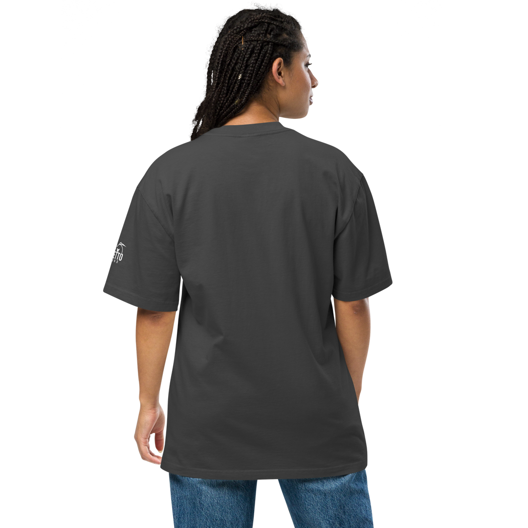 T-shirt sbiadita oversize DARKSKULL - Gufetto Brand 