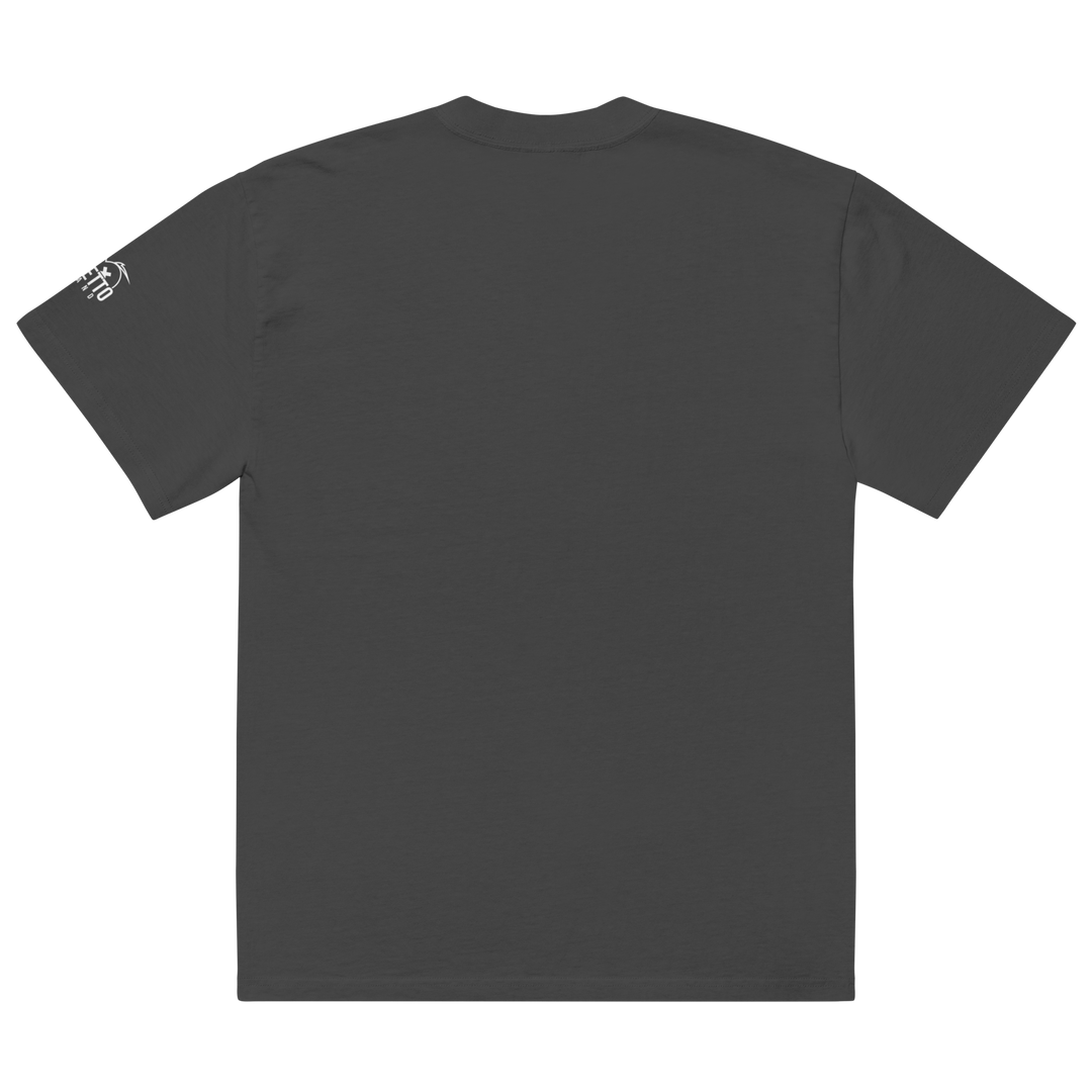 T-shirt sbiadita oversize DARKSKULL - Gufetto Brand 