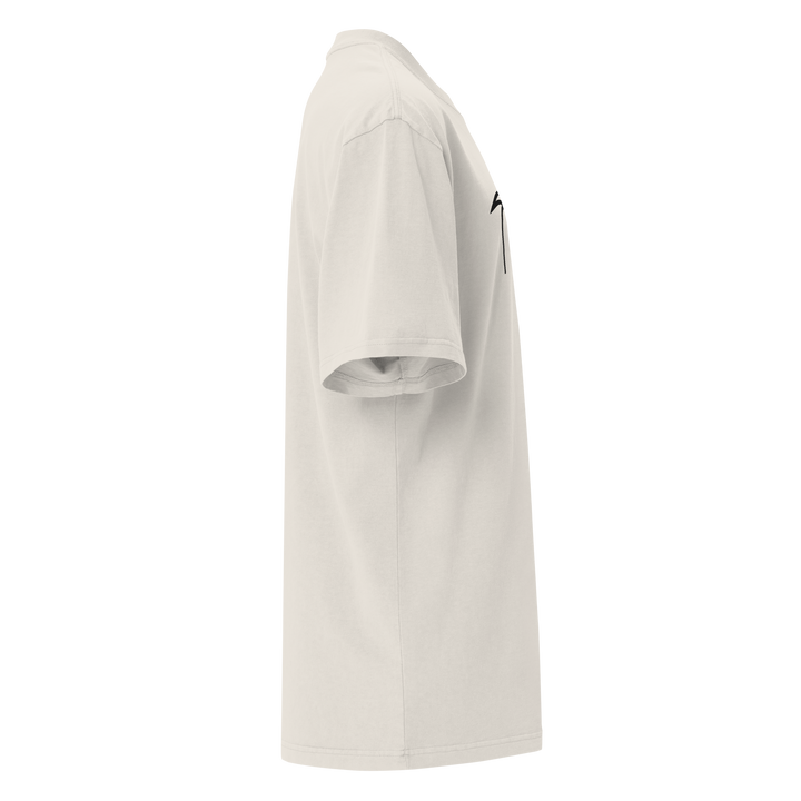 T-shirt sbiadita oversize GUFETTO OCCHI NERI - Gufetto Brand 