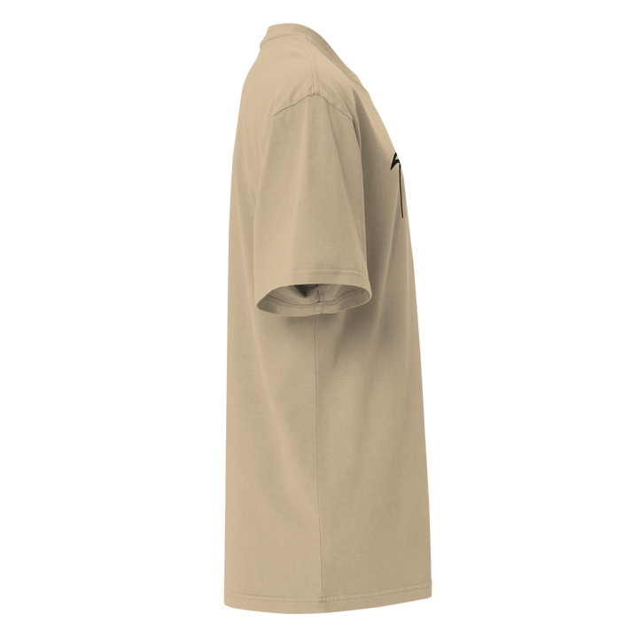 T-shirt sbiadita oversize GUFETTO OCCHI NERI - Gufetto Brand 