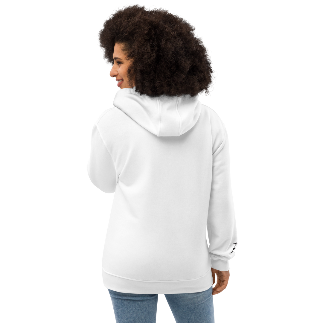 Premium eco hoodie Gufetto Brand White/Red - Gufetto Brand 