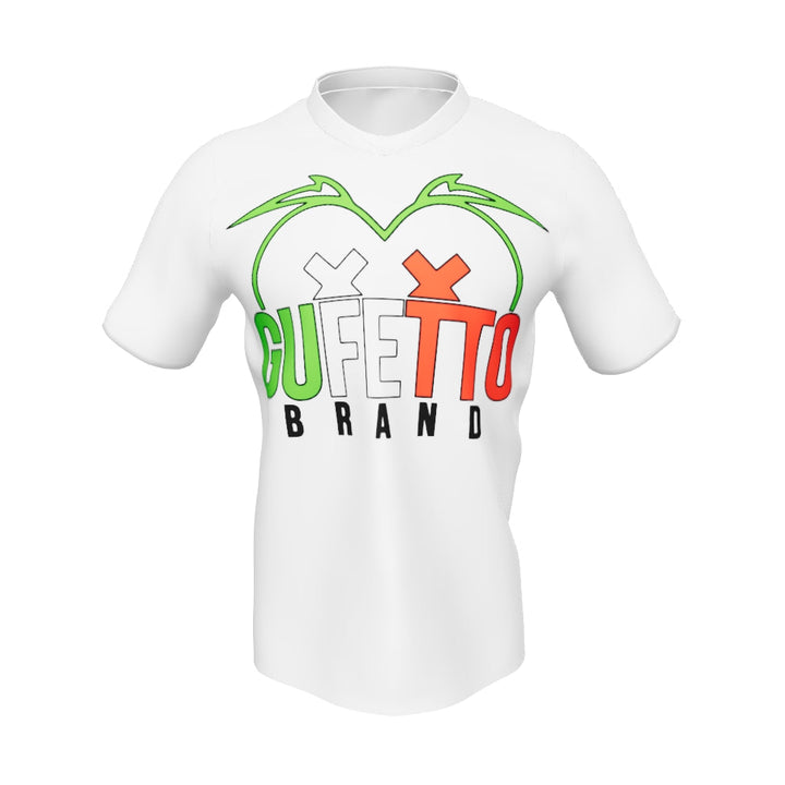 Maglia sportiva in jersey con stampa all over unisex Gufetto Tricolore