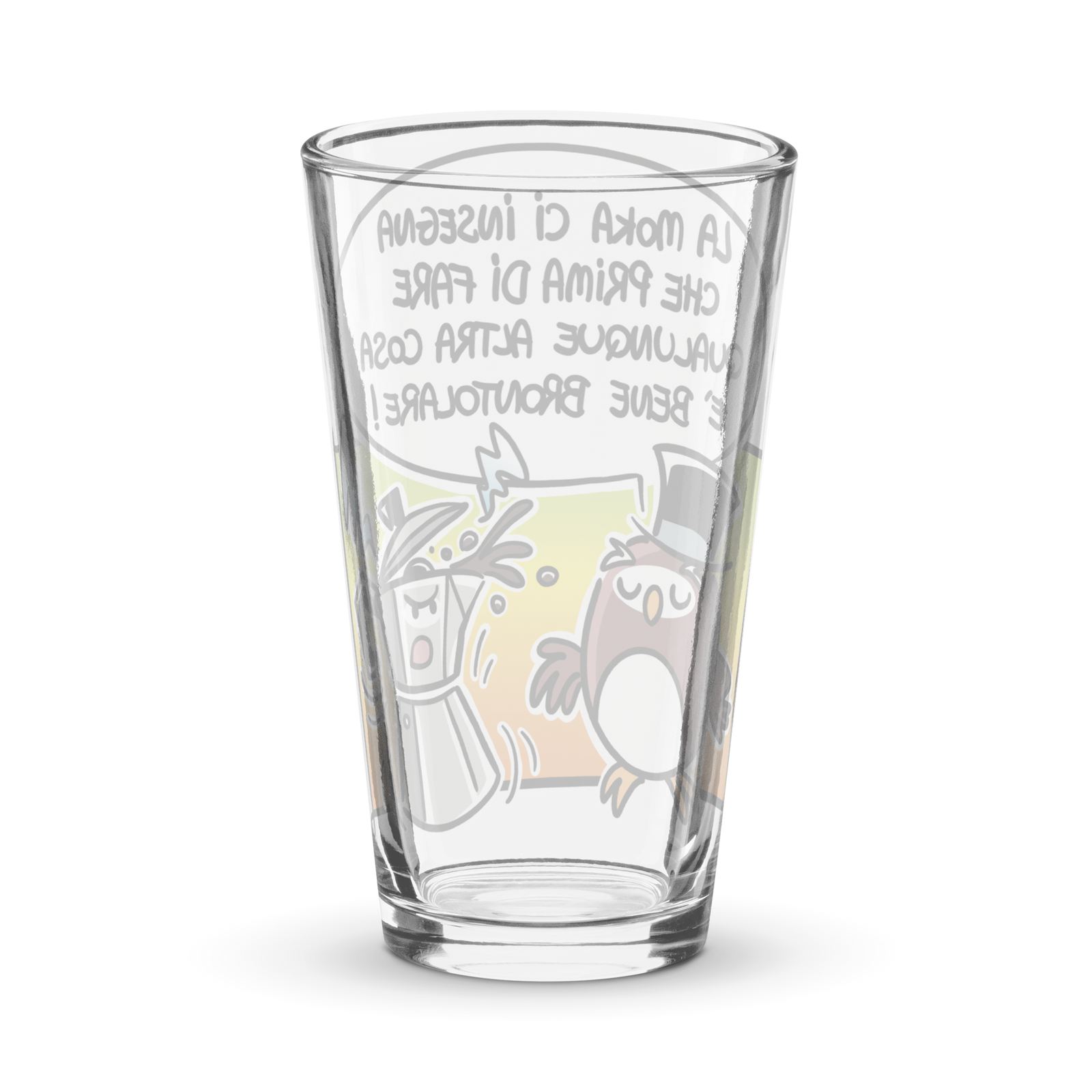 Bicchiere da birra LA MOKA - Gufetto Brand 