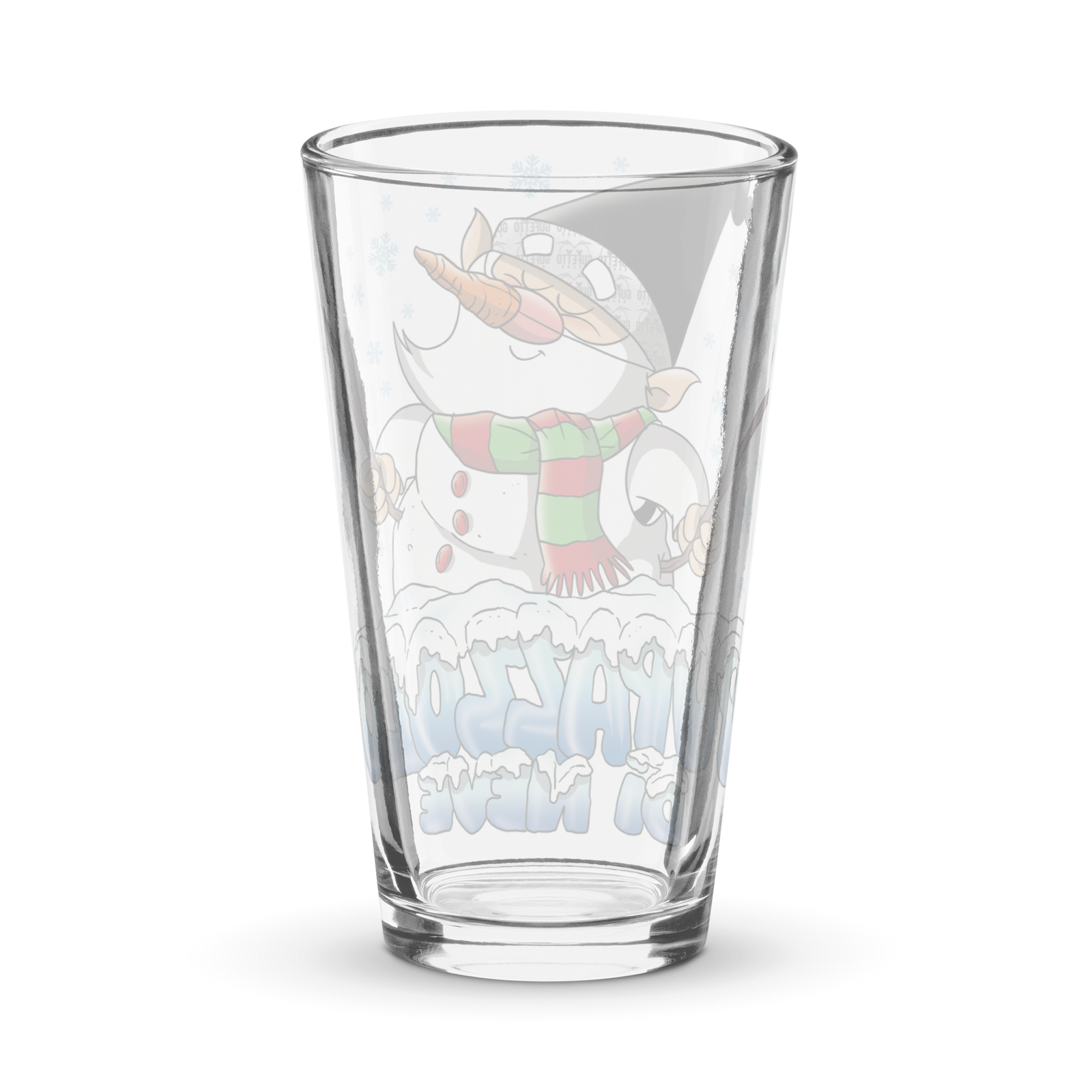 Bicchiere da birra PUPAZZOLO DI NEVE - Gufetto Brand 
