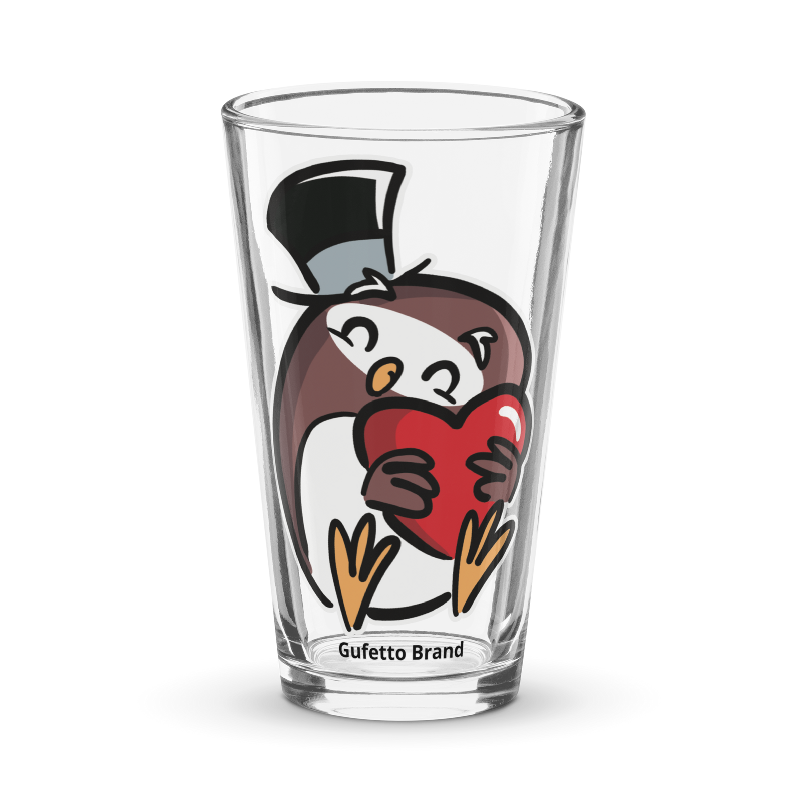 Bicchiere da birra GUFETTO CUORE - Gufetto Brand 