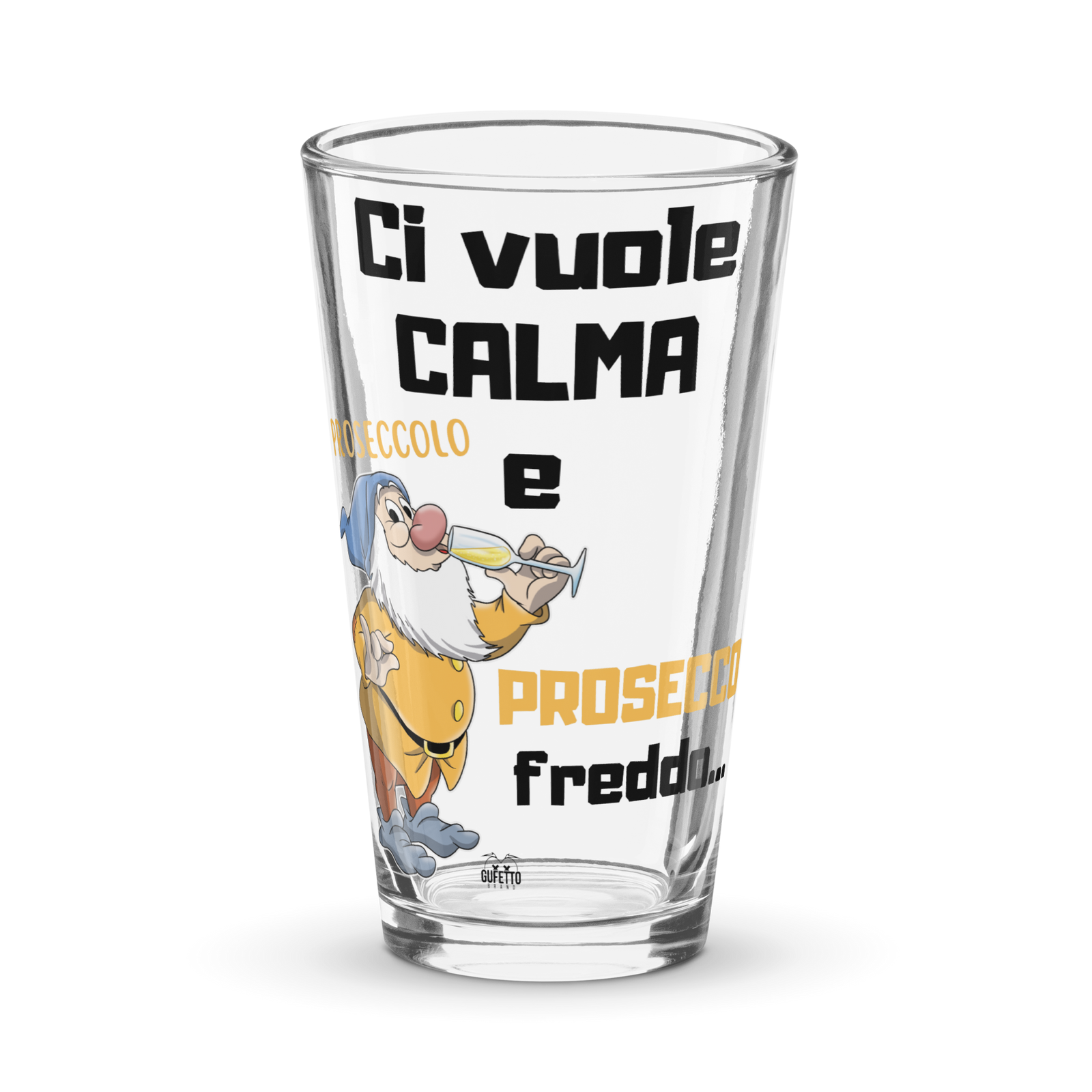 Bicchiere da birra PROSECCO FREDDO - Gufetto Brand 