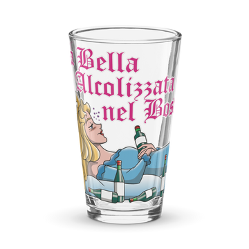 Bicchiere da birra LA BELLA ALCOLIZZATA