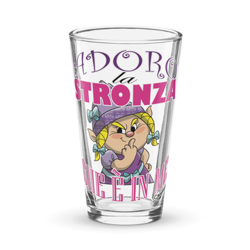 Bicchiere da birra STRONZOLA ADORO