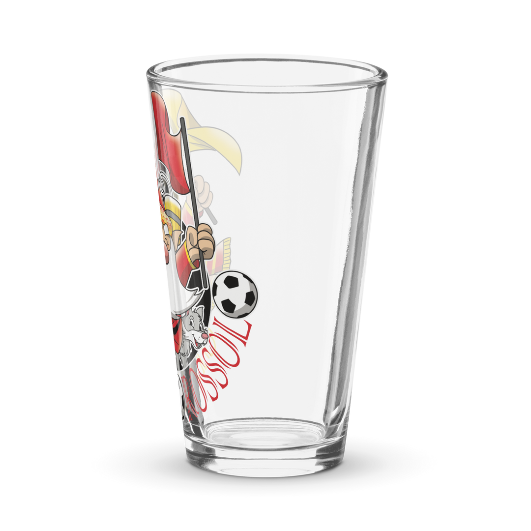 Bicchiere da birra GIALLO ROSSOLO - Gufetto Brand 