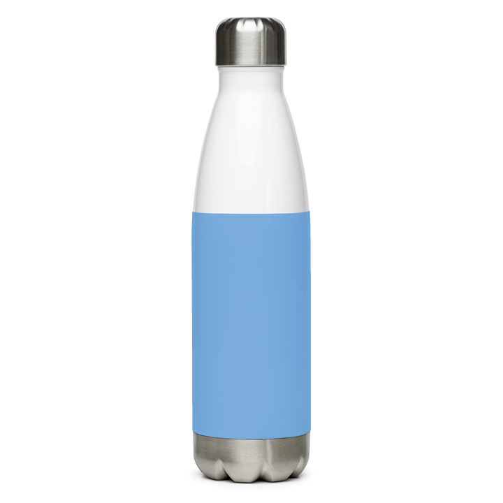 Borraccia in acciaio inossidabile BIANCO AZZURROLO - Gufetto Brand 