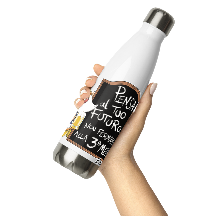 Borraccia in acciaio inossidabile BIRROLO TERZA MEDIA - Gufetto Brand 
