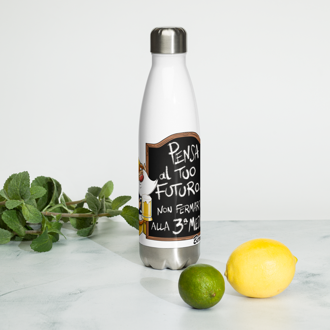 Borraccia in acciaio inossidabile BIRROLO TERZA MEDIA - Gufetto Brand 
