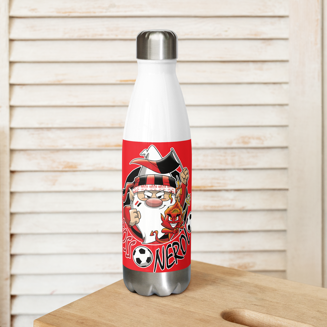 Borraccia in acciaio inossidabile ROSSO NEROLO - Gufetto Brand 