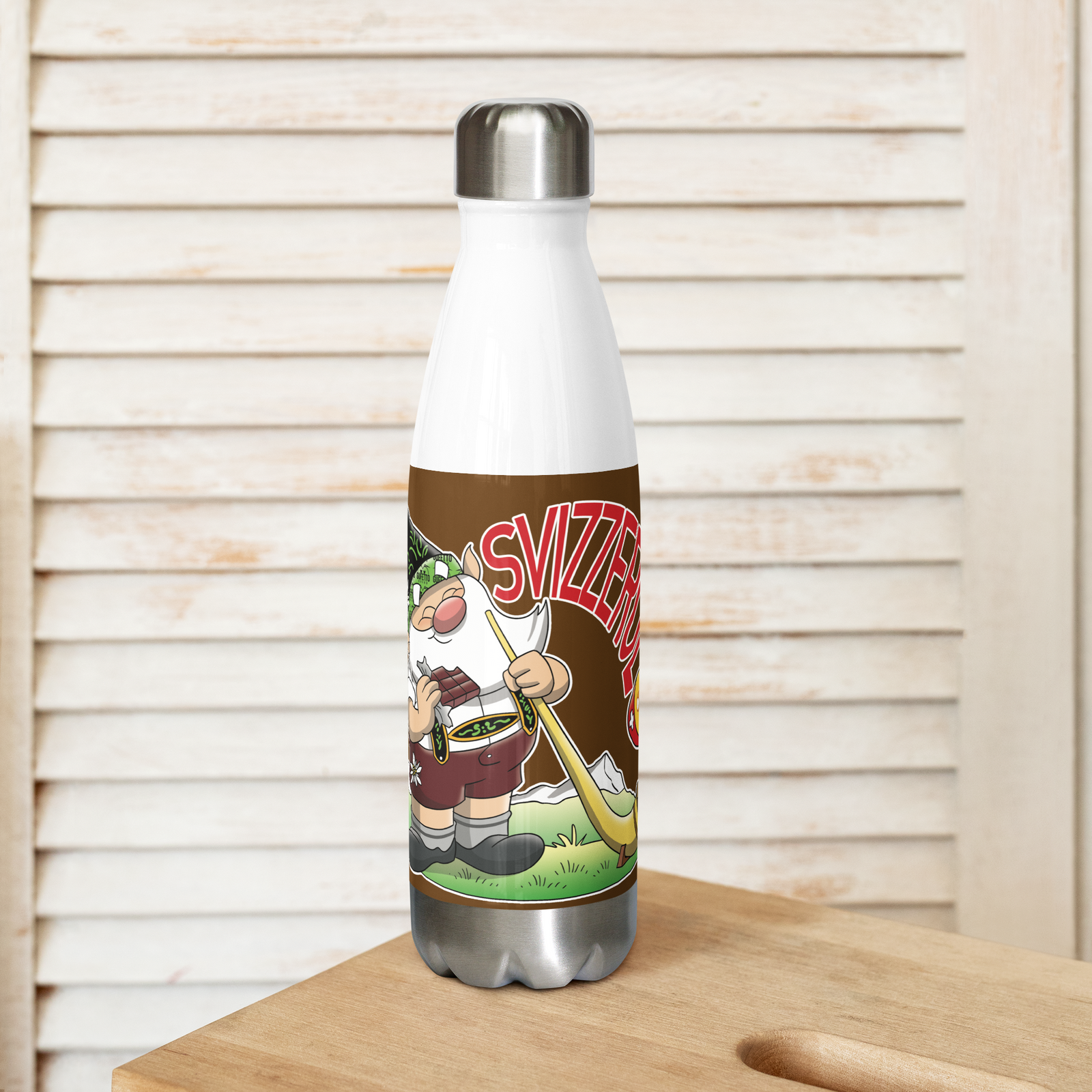 Borraccia in acciaio inossidabile SVIZZEROLO - Gufetto Brand 