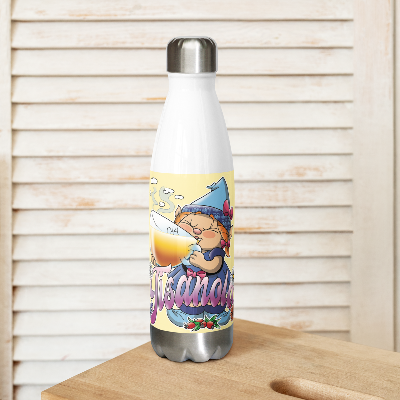 Borraccia in acciaio inossidabile TISANOLA - Gufetto Brand 