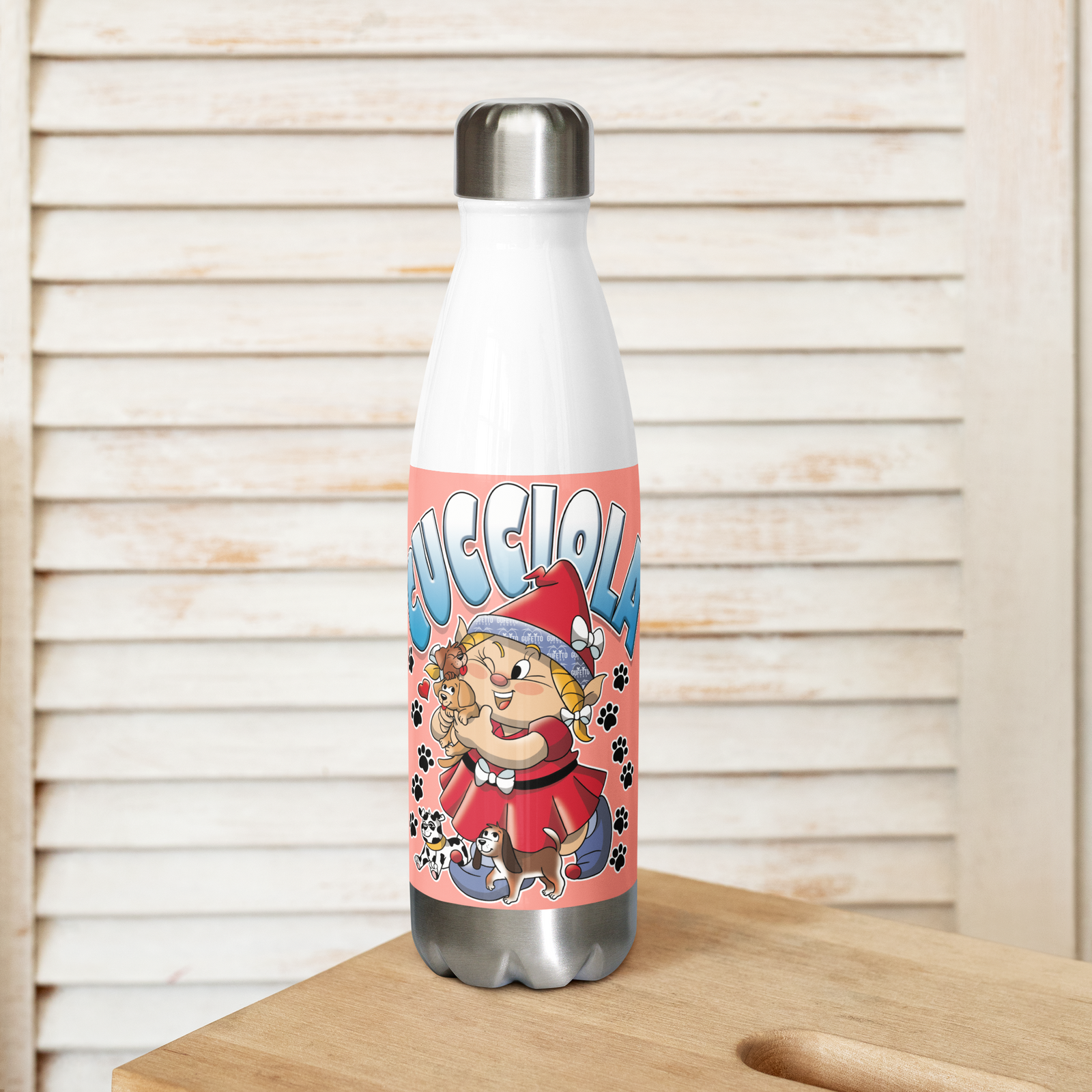 Borraccia in acciaio inossidabile CUCCIOLA - Gufetto Brand 