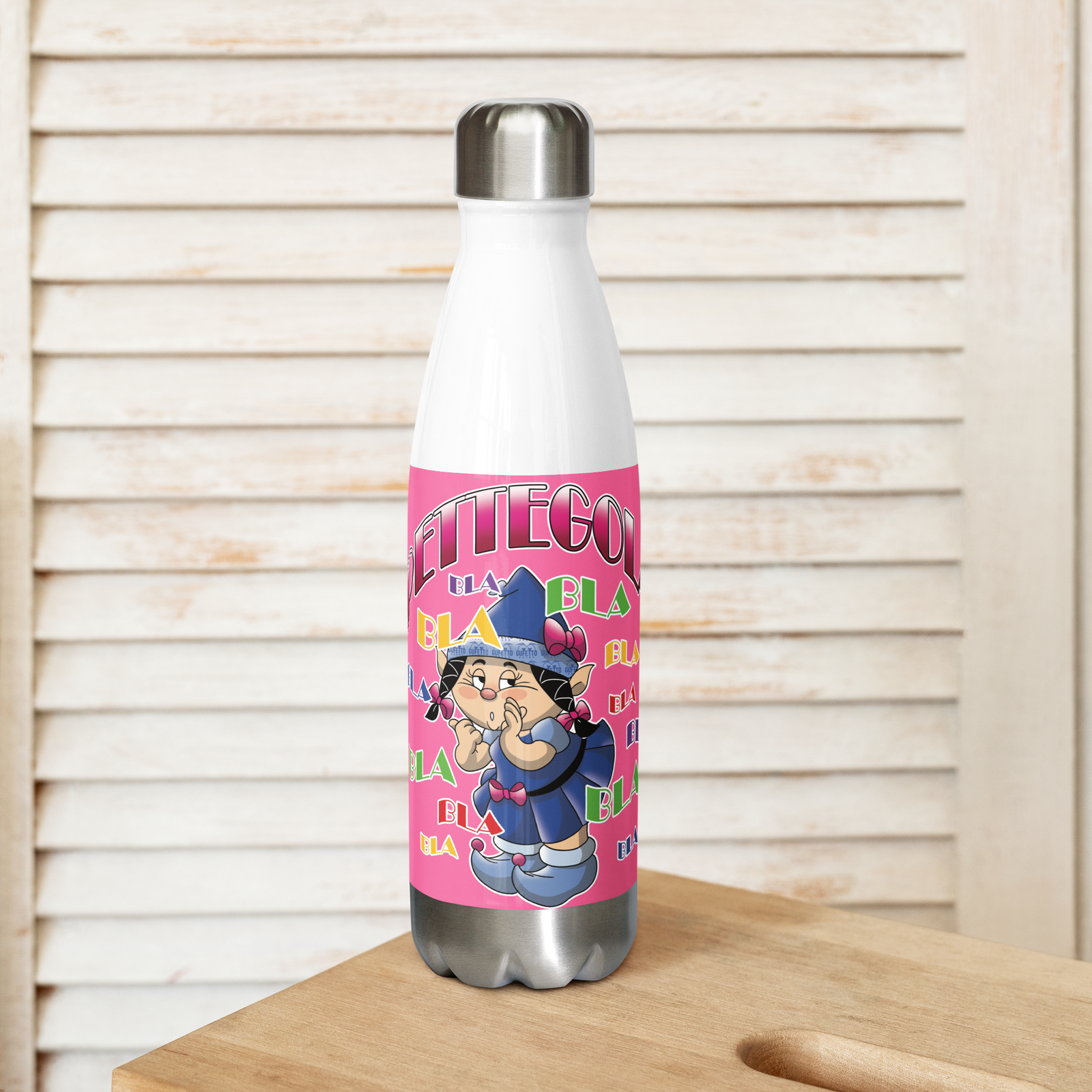 Borraccia in acciaio inossidabile PETTEGOLA - Gufetto Brand 