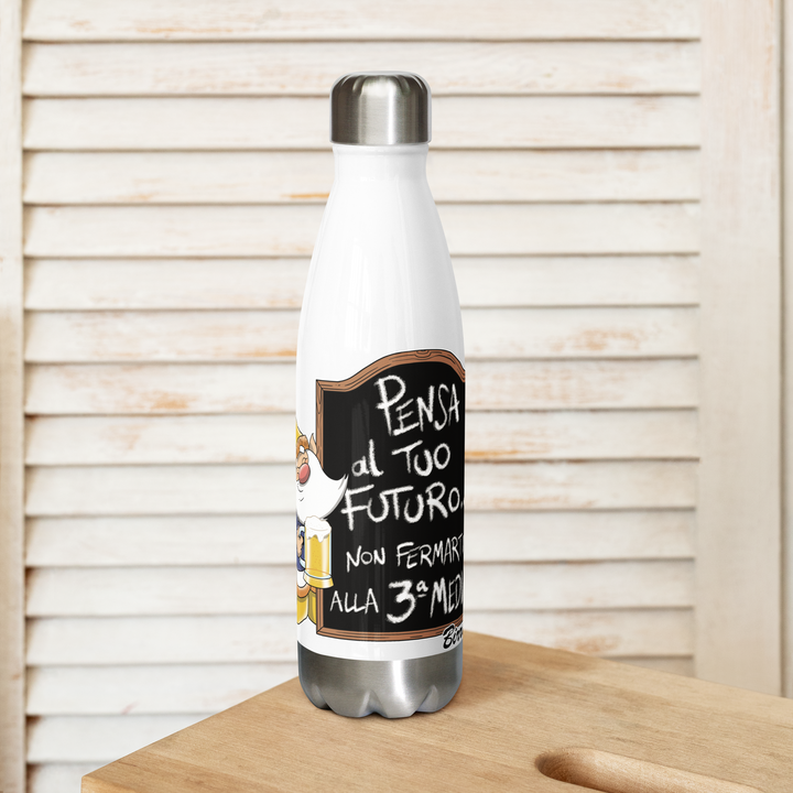 Borraccia in acciaio inossidabile BIRROLO TERZA MEDIA - Gufetto Brand 