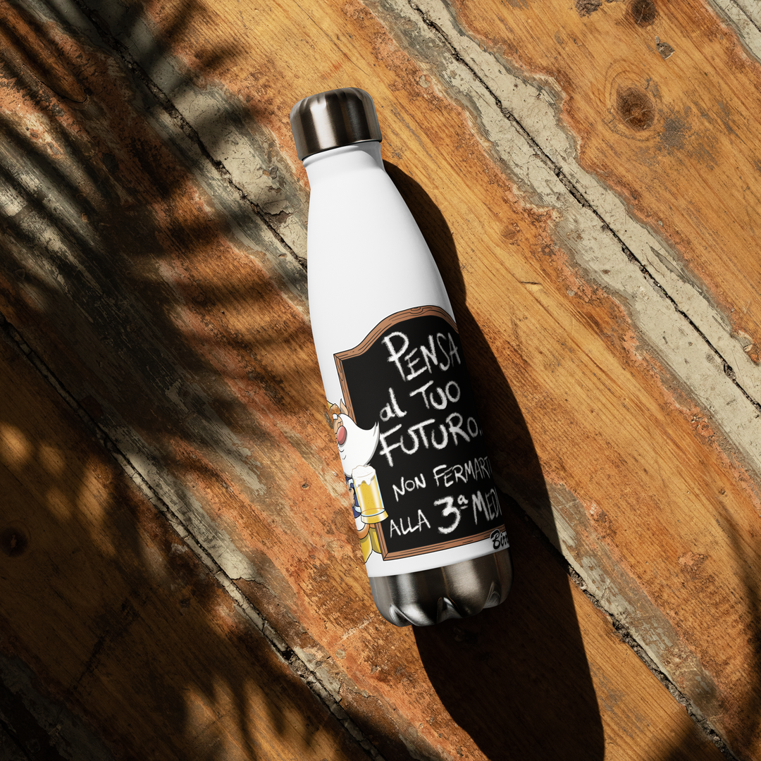 Borraccia in acciaio inossidabile BIRROLO TERZA MEDIA - Gufetto Brand 