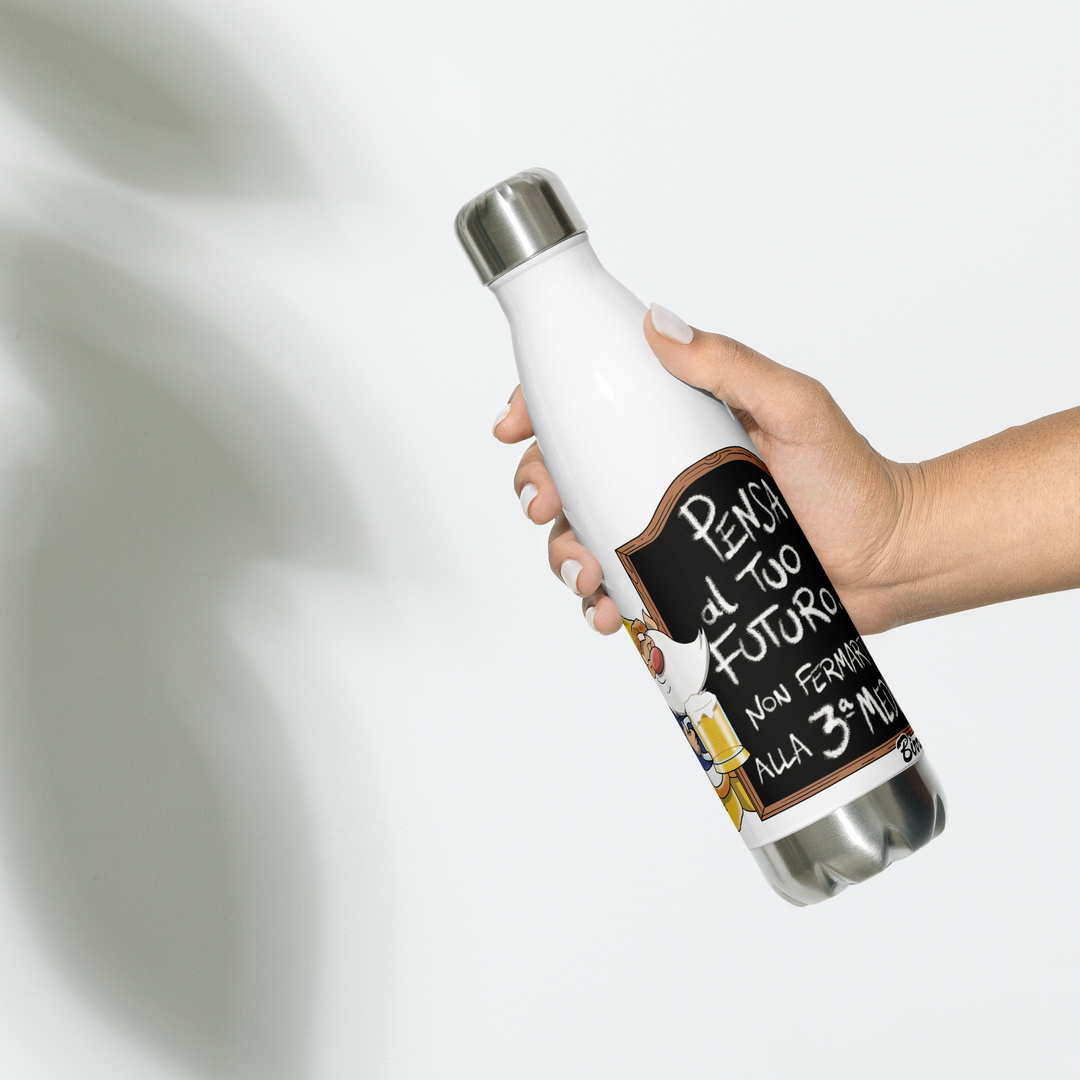 Borraccia in acciaio inossidabile BIRROLO TERZA MEDIA - Gufetto Brand 