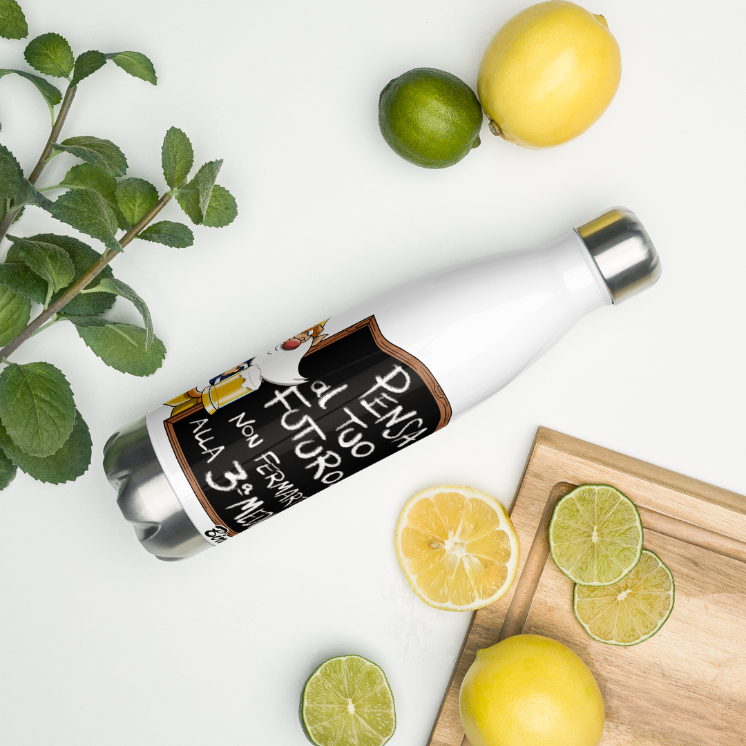 Borraccia in acciaio inossidabile BIRROLO TERZA MEDIA - Gufetto Brand 