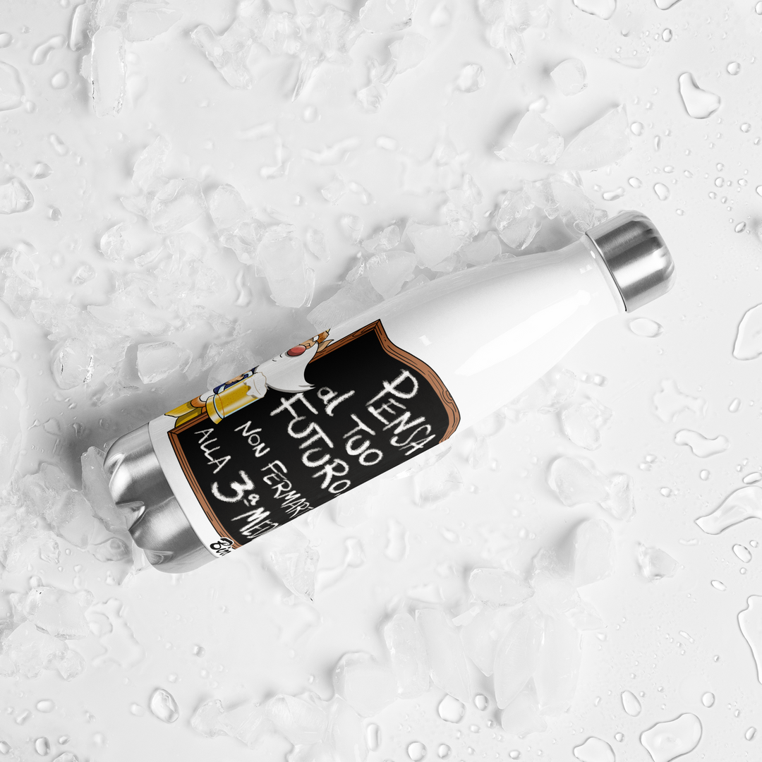 Borraccia in acciaio inossidabile BIRROLO TERZA MEDIA - Gufetto Brand 