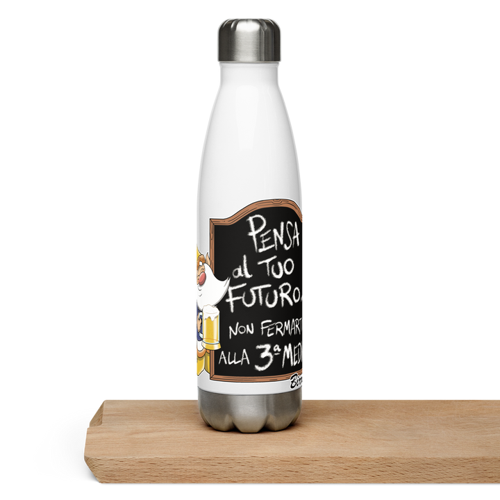 Borraccia in acciaio inossidabile BIRROLO TERZA MEDIA - Gufetto Brand 