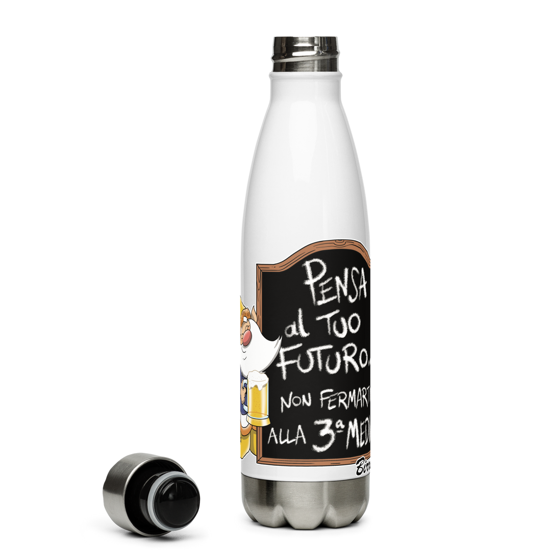 Borraccia in acciaio inossidabile BIRROLO TERZA MEDIA - Gufetto Brand 
