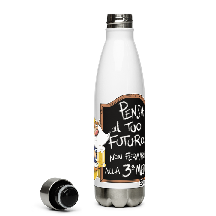 Borraccia in acciaio inossidabile BIRROLO TERZA MEDIA - Gufetto Brand 