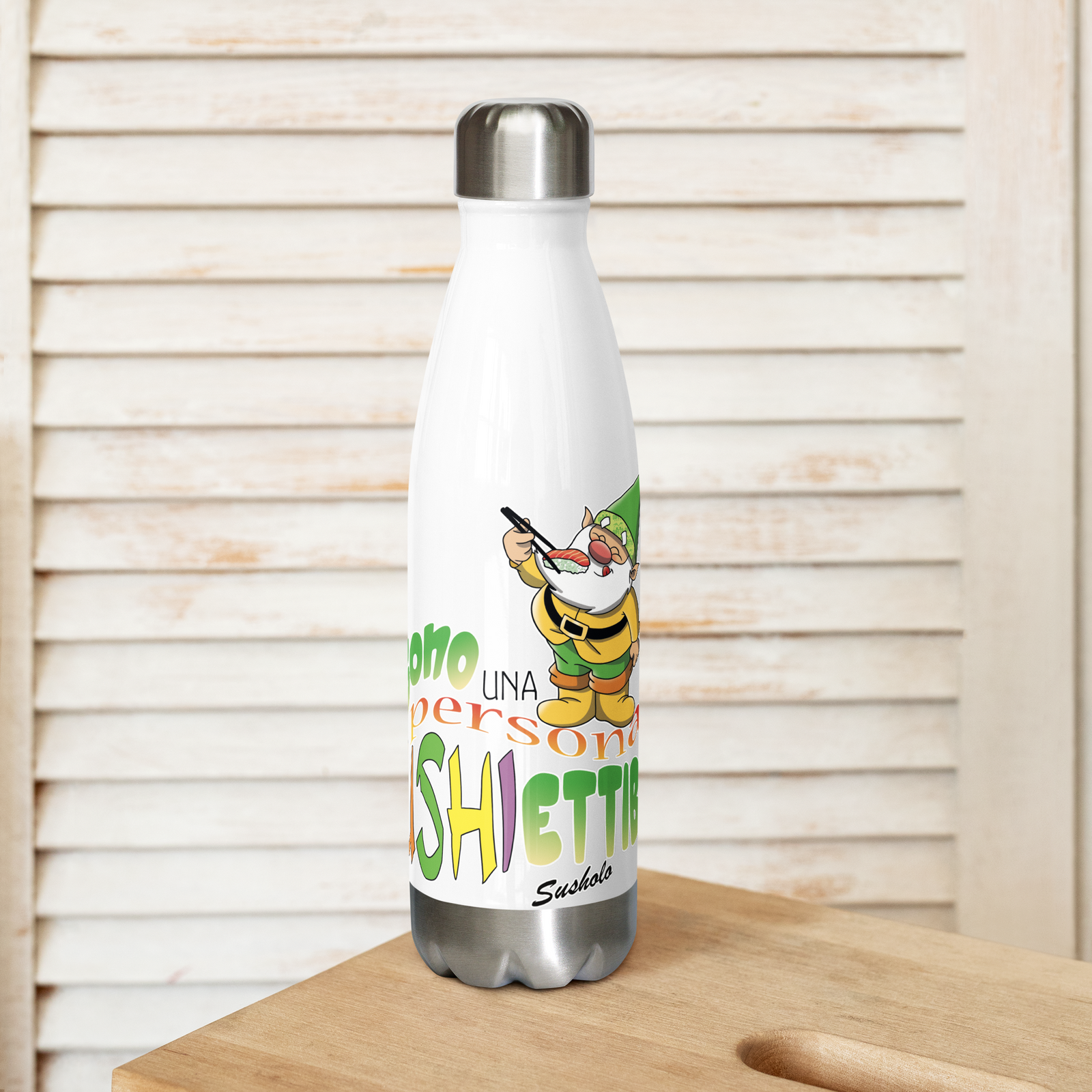 Borraccia in acciaio inossidabile SUSHIETTIBILE - Gufetto Brand 