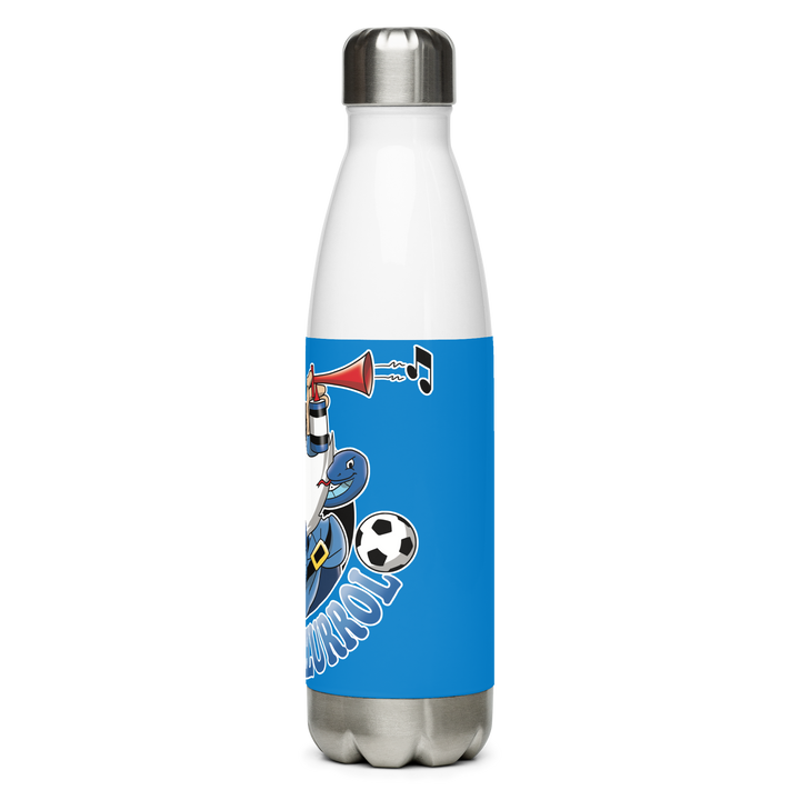 Borraccia in acciaio inossidabile NERO AZZURROLO - Gufetto Brand 