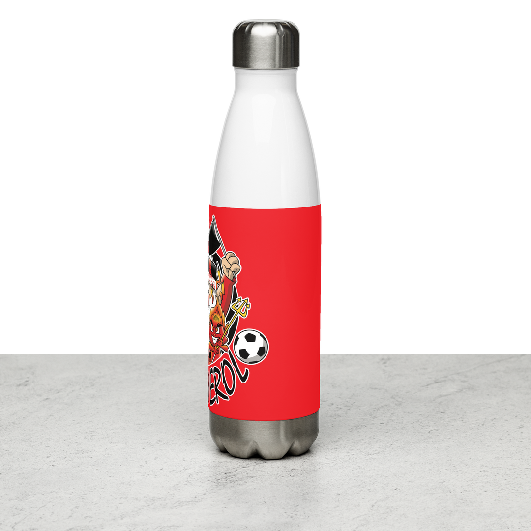 Borraccia in acciaio inossidabile ROSSO NEROLO - Gufetto Brand 
